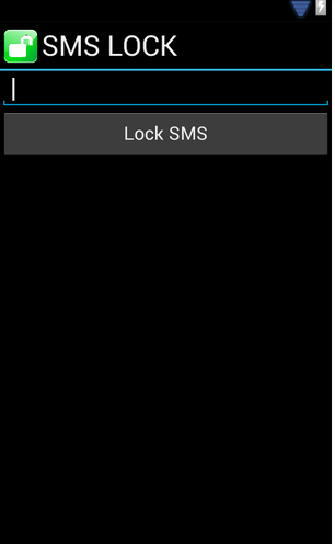 sms lock android app screen shot