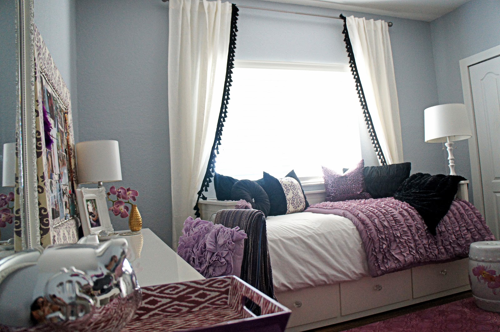 The Cuban In My Coffee Diy Pom Pom Tassel Curtains