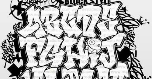 Graffiti Wall: Graffiti Alphabet Block Style