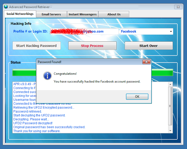 software to crack password of facebook