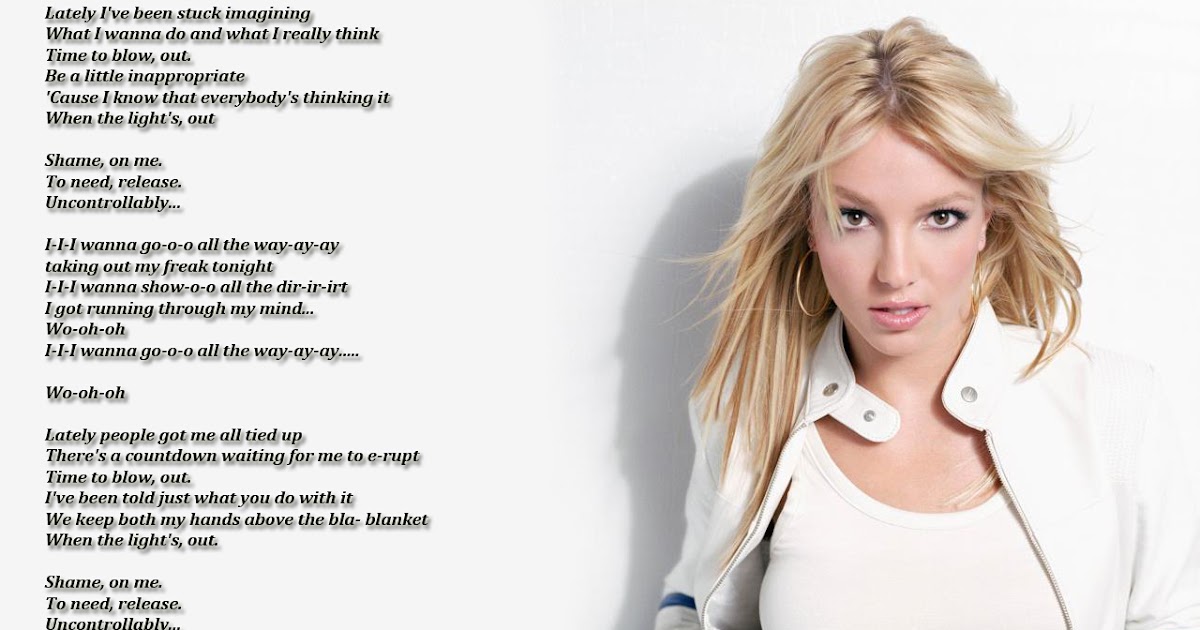 Lyrics Wallpapers Britney Spears I Wanna Go