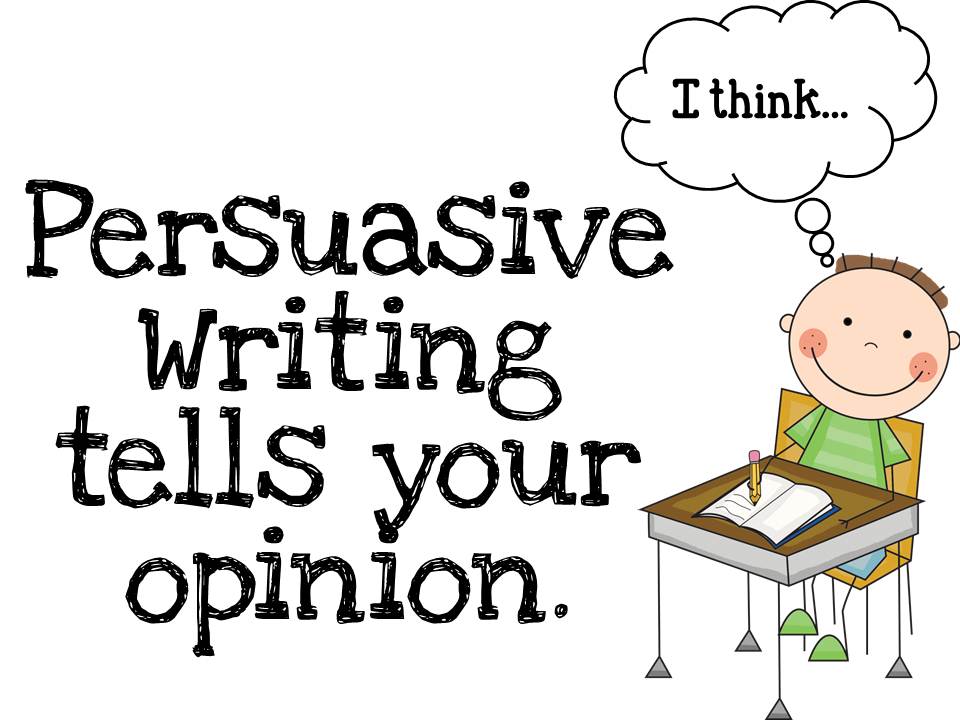 difference between opinion and persuasive writing