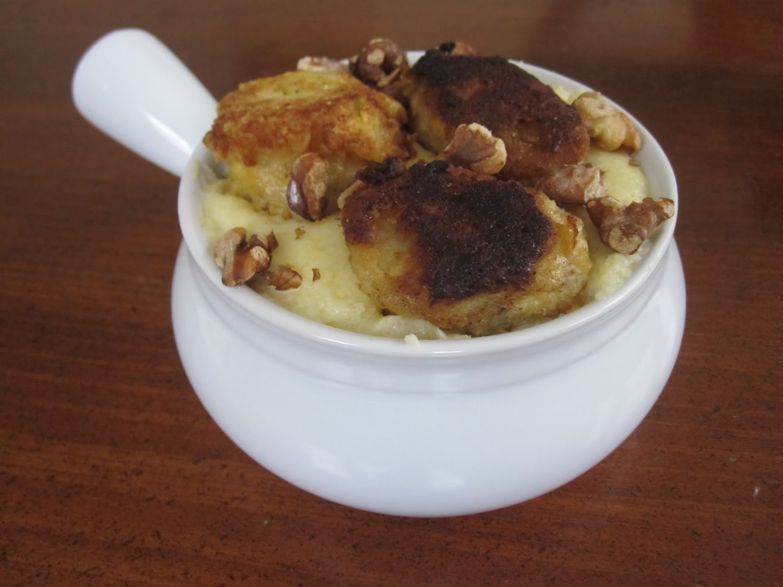 Fried Bananas with Coconut Polenta