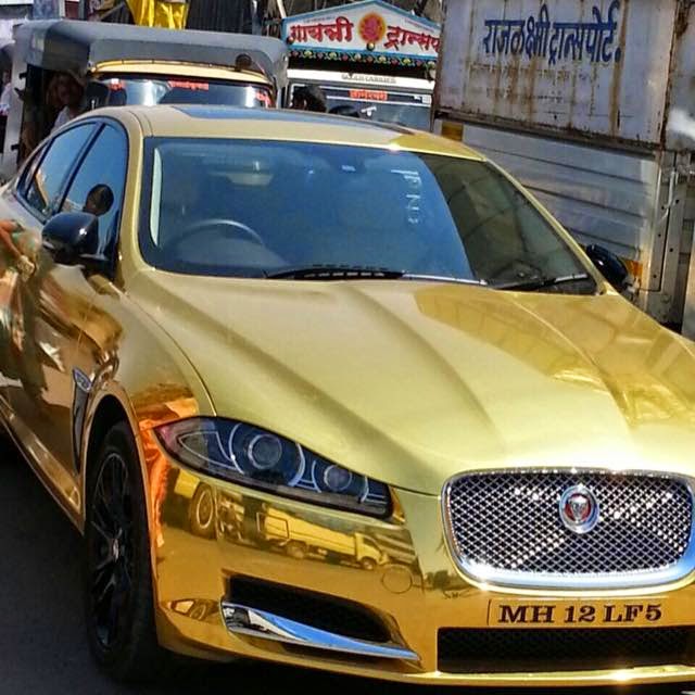 Amazing the Gold plated or gold foil car?