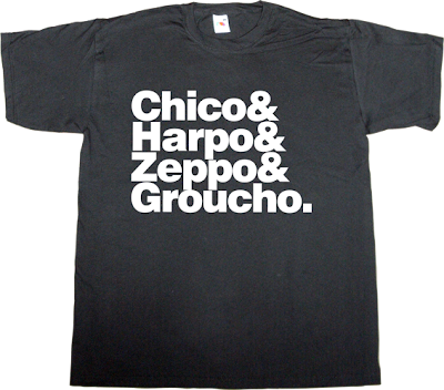 groucho Marx marx brothers fun comedy helvetica t-shirt ephemeral-t-shirts