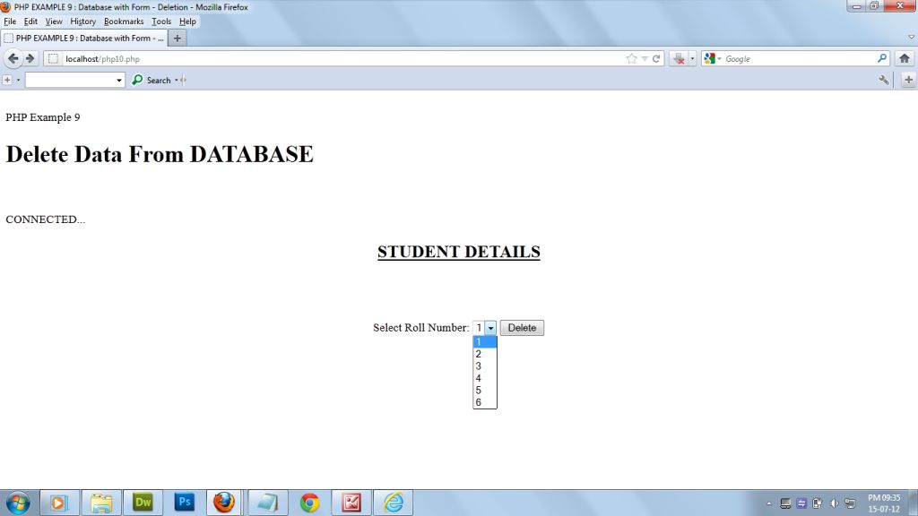 Student Details Form