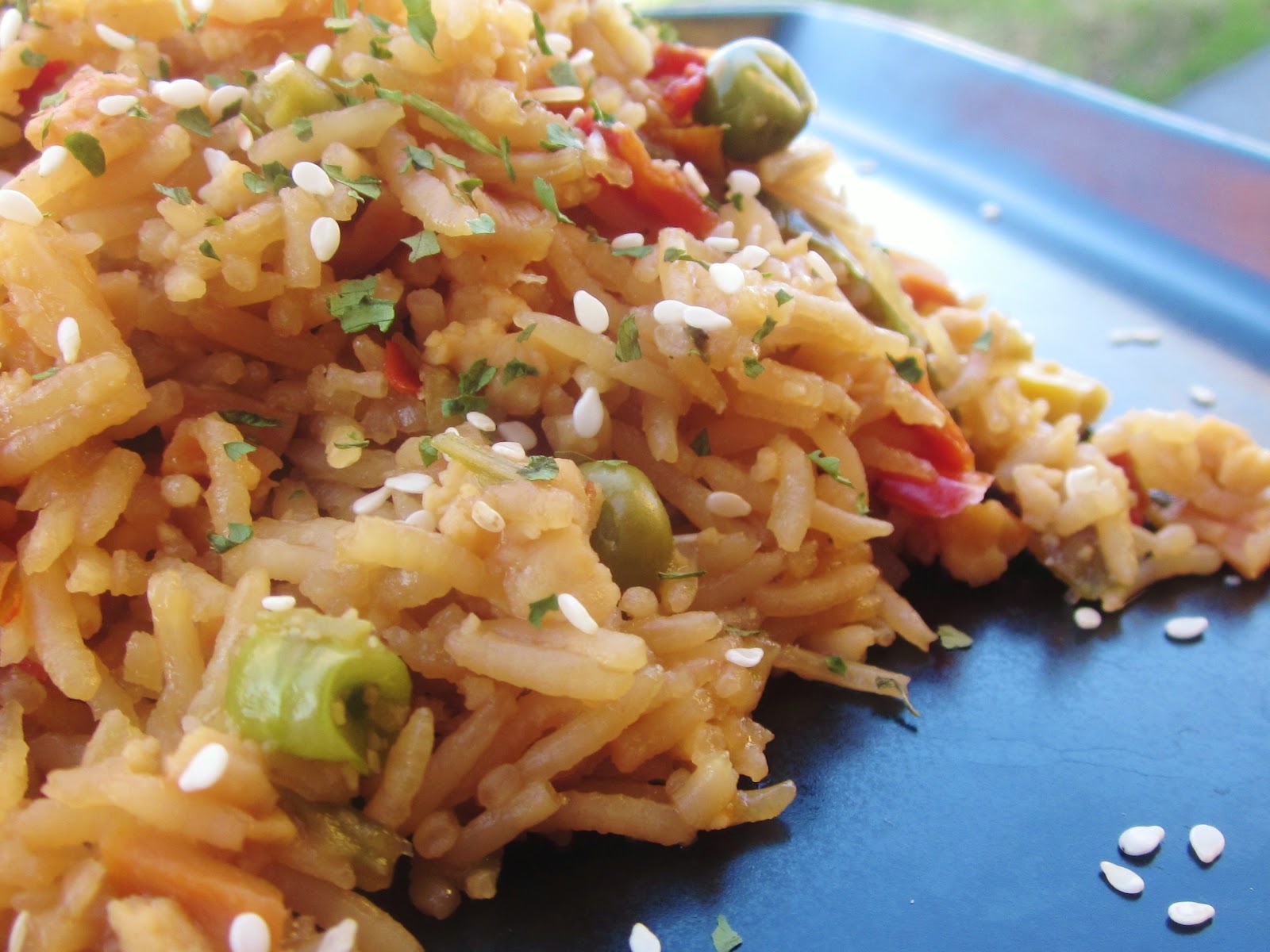 Chef Tess Bakeresse Vegetable Fried Rice in a Jar (52 Method Continues)