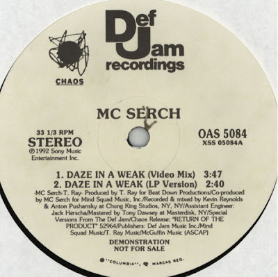 MC Serch ‎– Daze In A Weak (VLS) (1992) (128 kbps)
