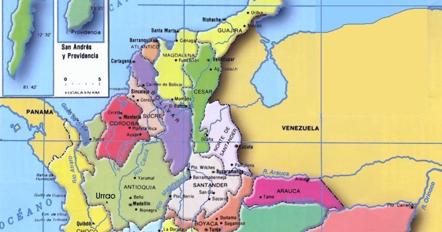 Mapa de Colombia - El mejor mapa de Colombia | Colombia Sin Palabras