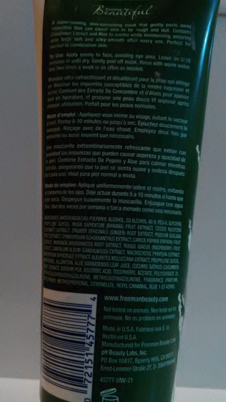 Download Shany Said So Freeman S Peel Off Mask Cucumber PSD Mockup Templates