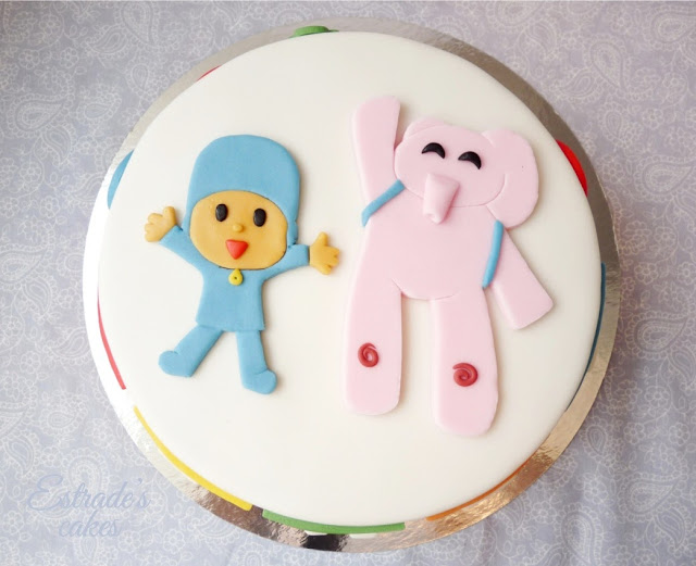 Tarta Pocoyo con fondant - 02