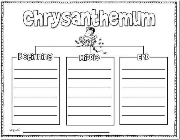 Ideas for Using Chrysanthemum on the First Day of School {FREEBIE