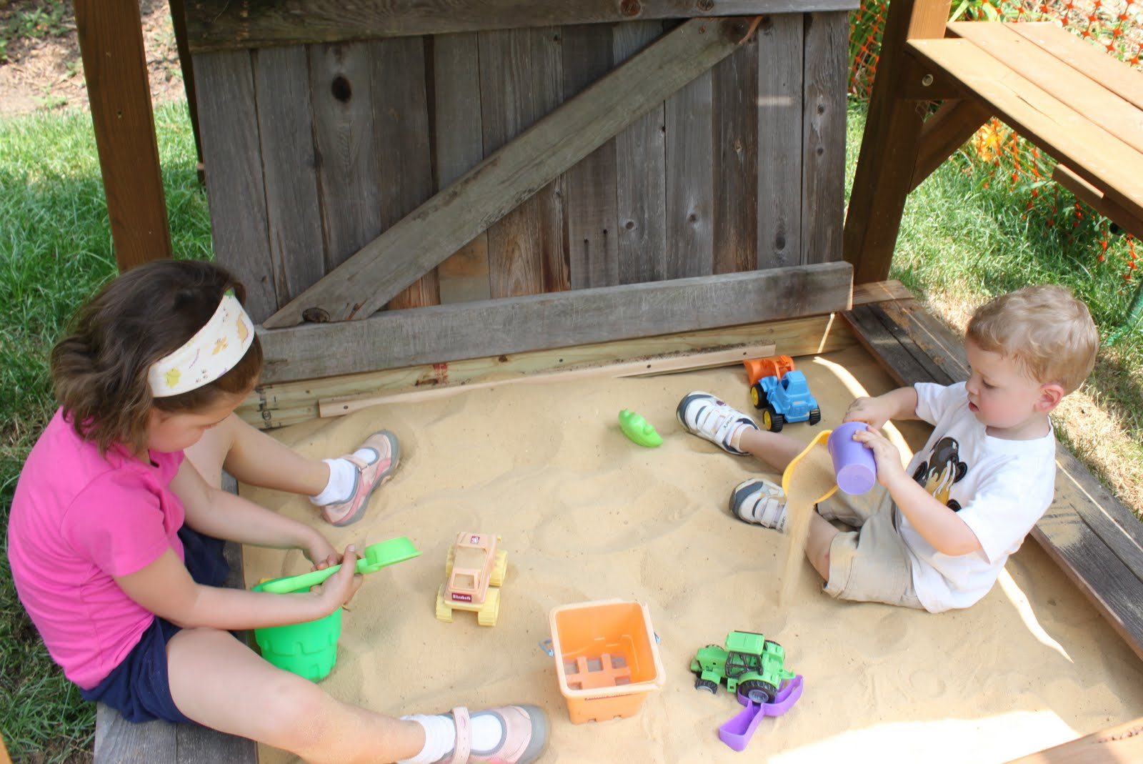 HOUSEography DIY Sandbox Fort Customizing a Backyard Playset
