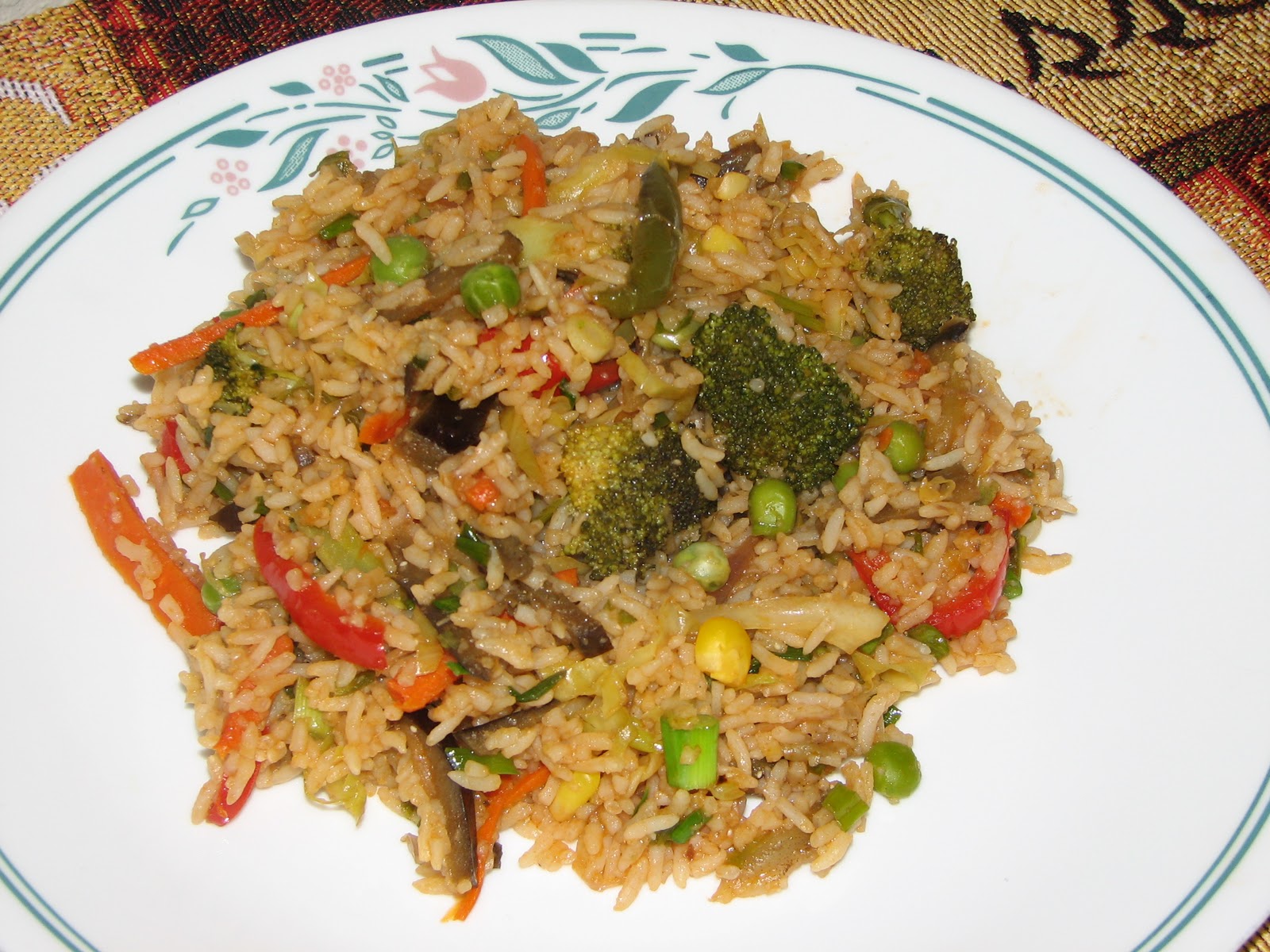 Celebrating Little Things In Life Stir Fried Colorful Chinese Rice