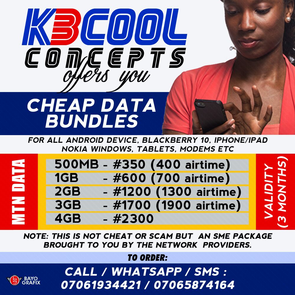 For your MTN DATA