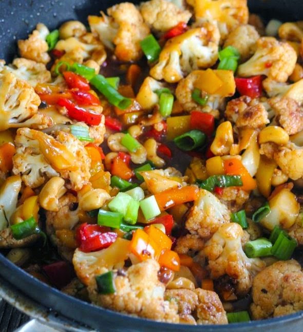 Coliflor Con Salsa Kung Pao