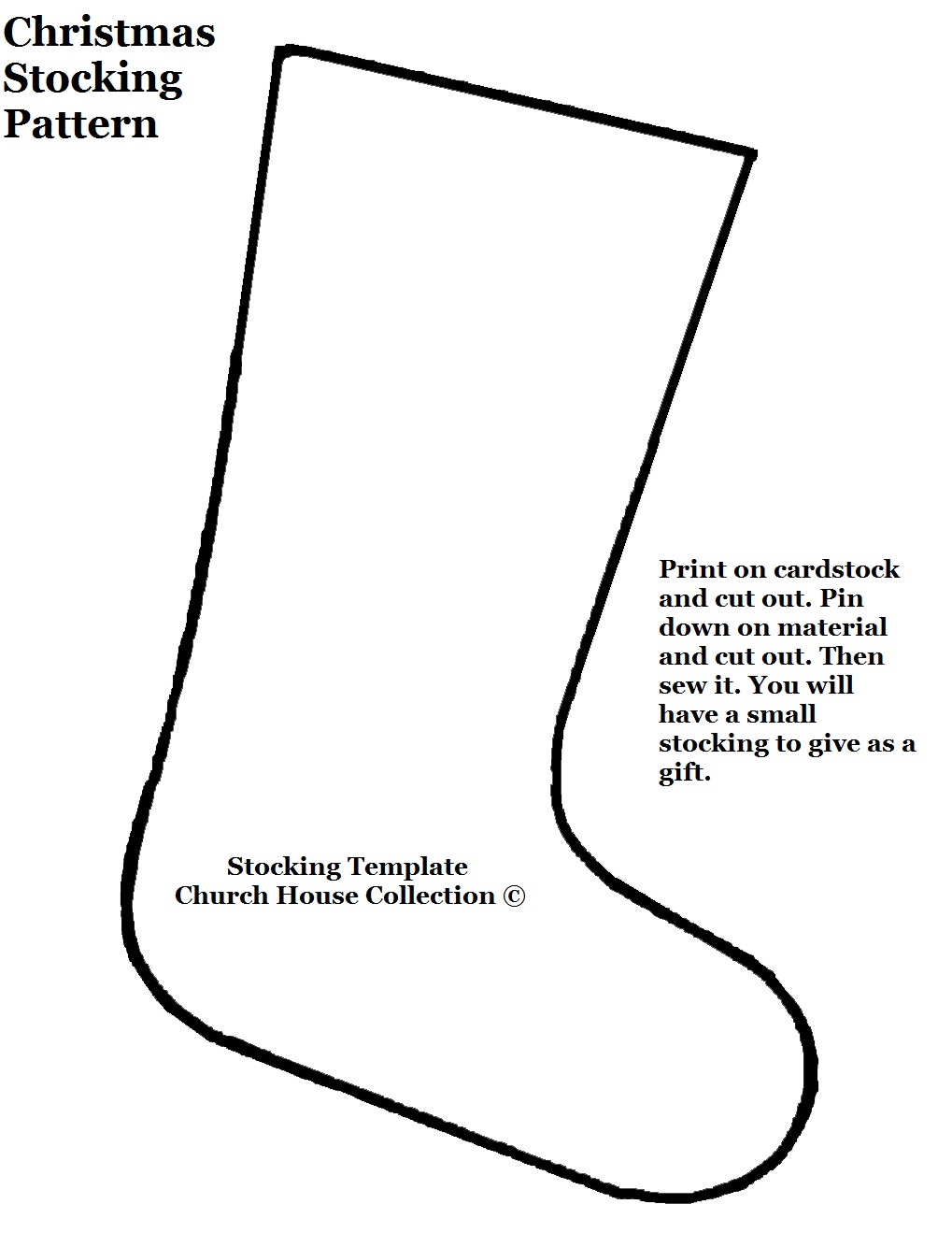 printable sock template