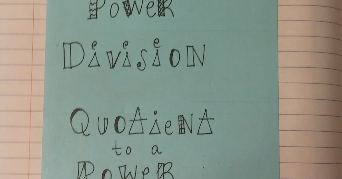 Beautiful Math: Algebra One Unit 7 Properties of Exponents