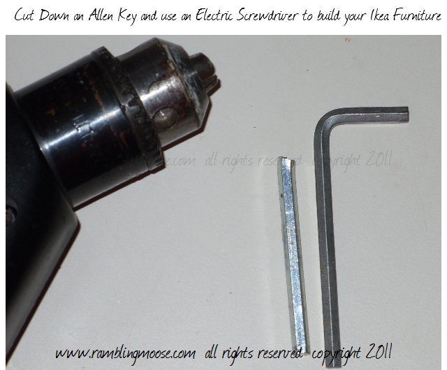 Rambling Moose Ikea Hack Build it Faster with Electric Screwdriver