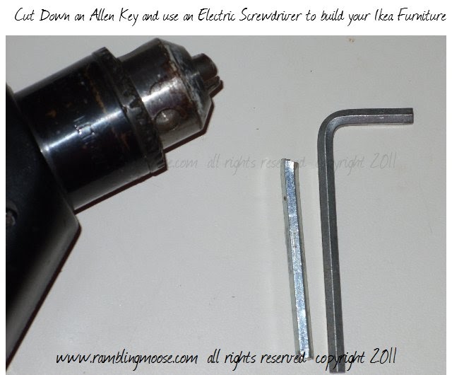 Rambling Moose Ikea Hack Build it Faster with Electric Screwdriver