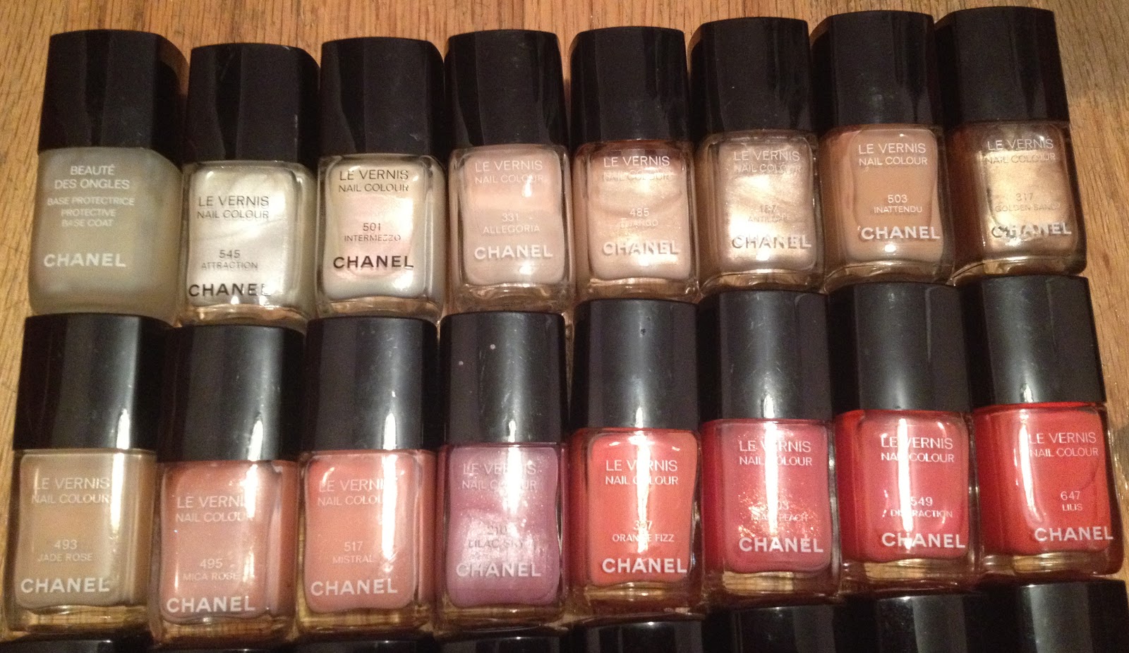 The Beauty of Life: My Chanel Nail Polish Collection: 44 Bottles Strong