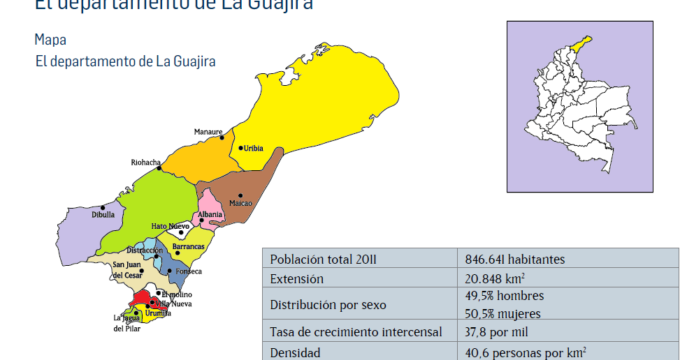 El Sabor de Mi Guajira: Mapa La Guajira
