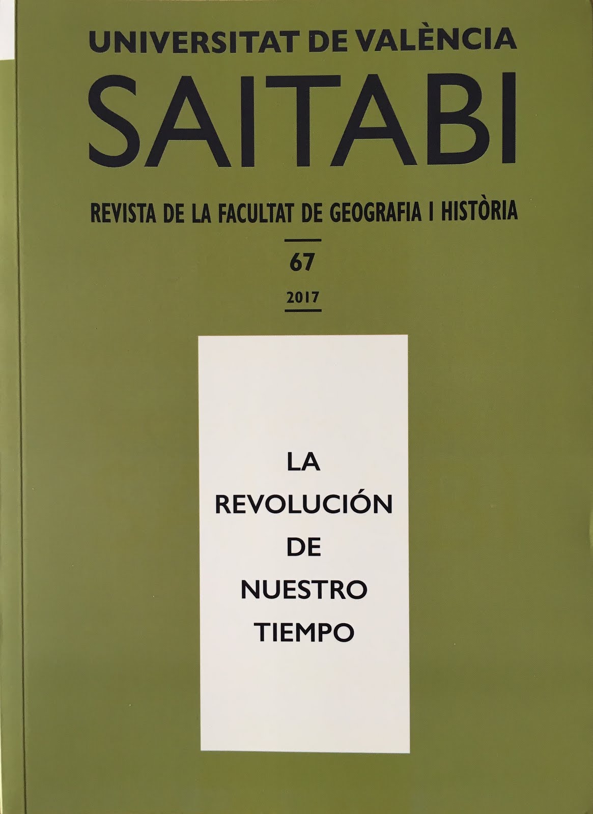 SAITABI 67. Revista de la Facultad de Geografía i Historia de la Universitat de València (2017)