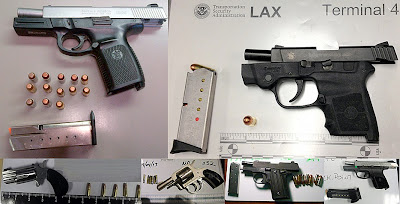 (Top to Bottom / L-R) Guns Discovered at BNA, LAX, CLT, FLL, FLL, RDU (Top to Bottom / L-R) Guns Discovered at BNA, LAX, CLT, FLL, FLL, RDU