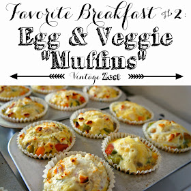 Favorite Breakfast #2: Egg and Veggie Muffins