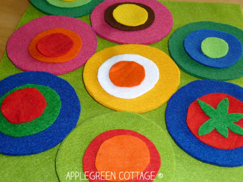 Colorful DIY Felt Coasters Tutorial AppleGreen Cottage