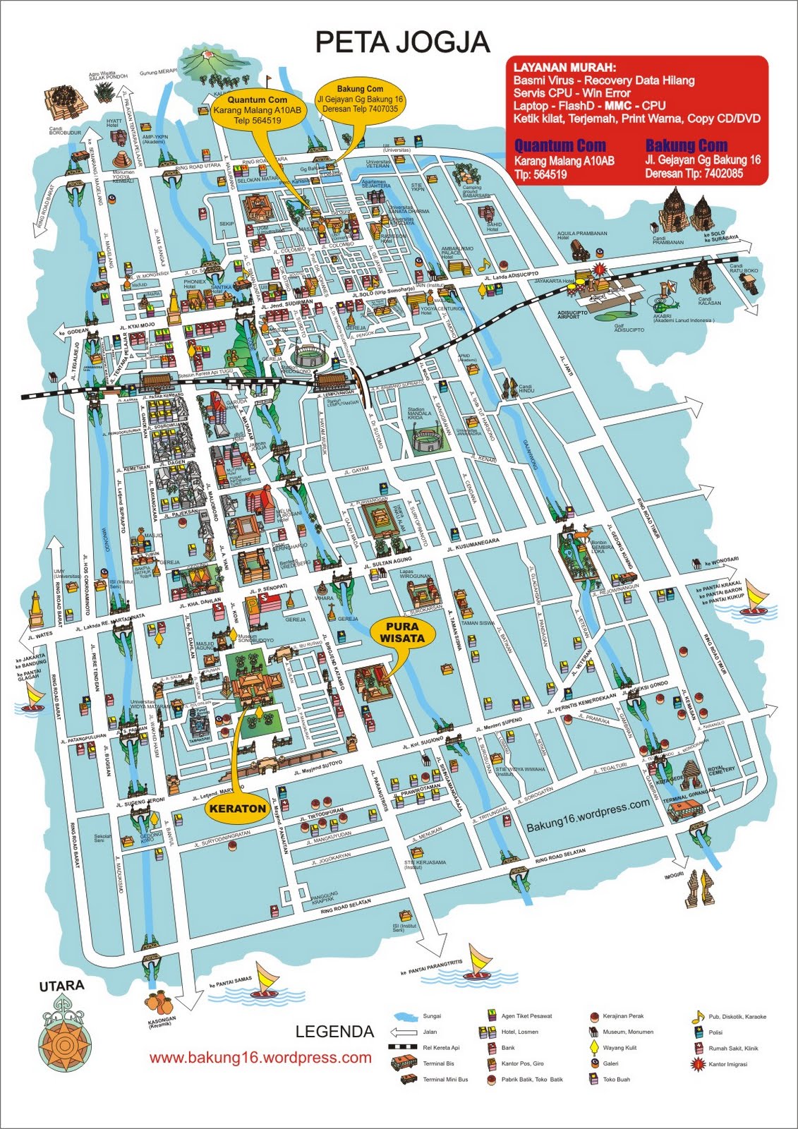 Peta Kota jogja