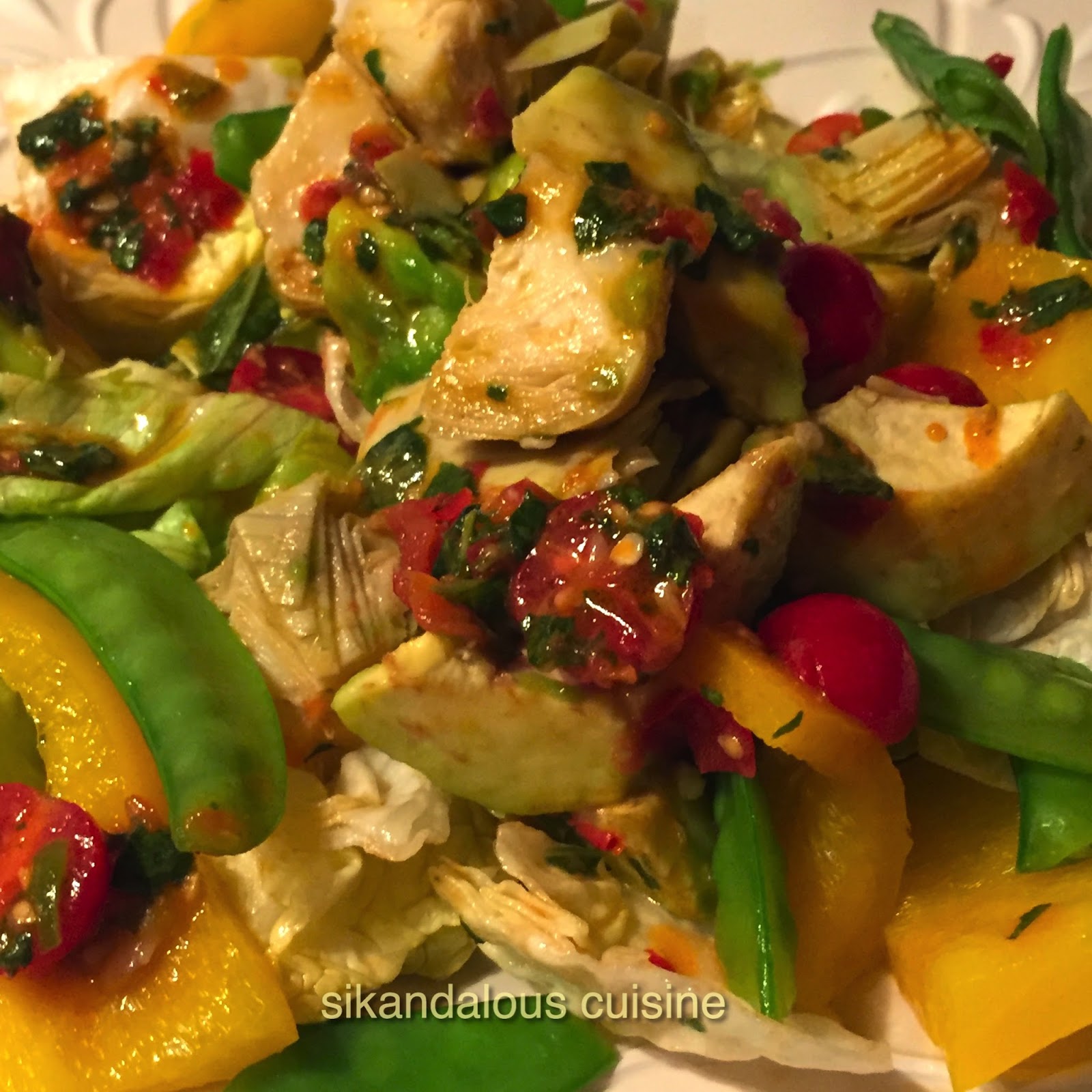 Sikandalous Cuisine Avocado & Artichoke Salad ‪‎sikandalouscuisine‬