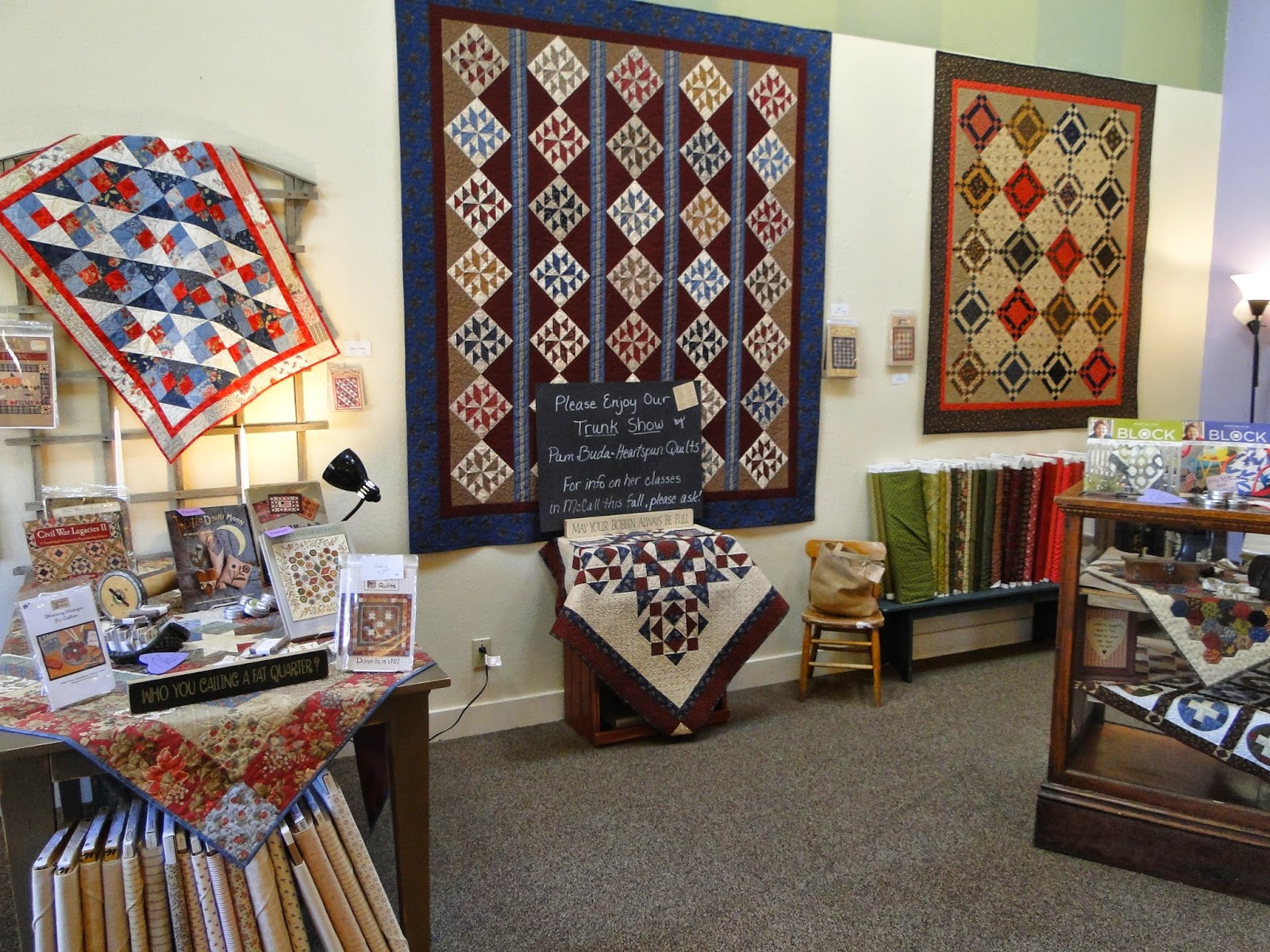 Heartspun Quilts Pam Buda Huckleberry Patches McCall, Idaho