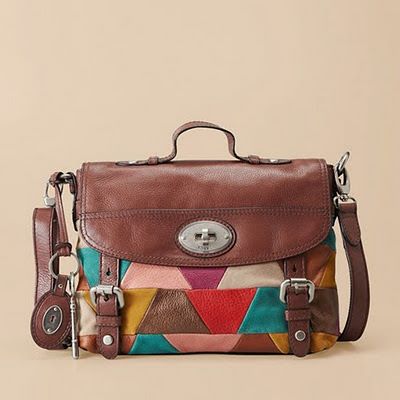 fossil patchwork purse