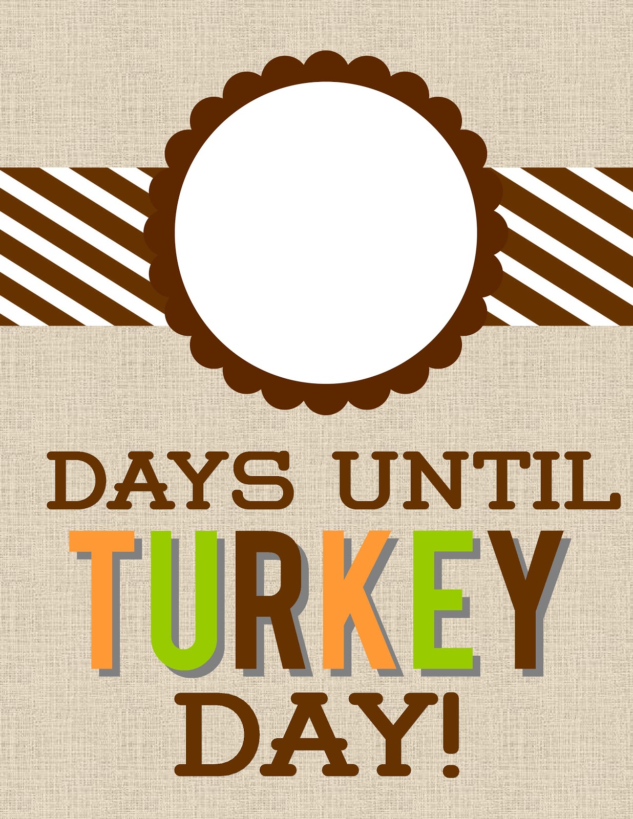 "Days Until Turkey Day" Countdown
