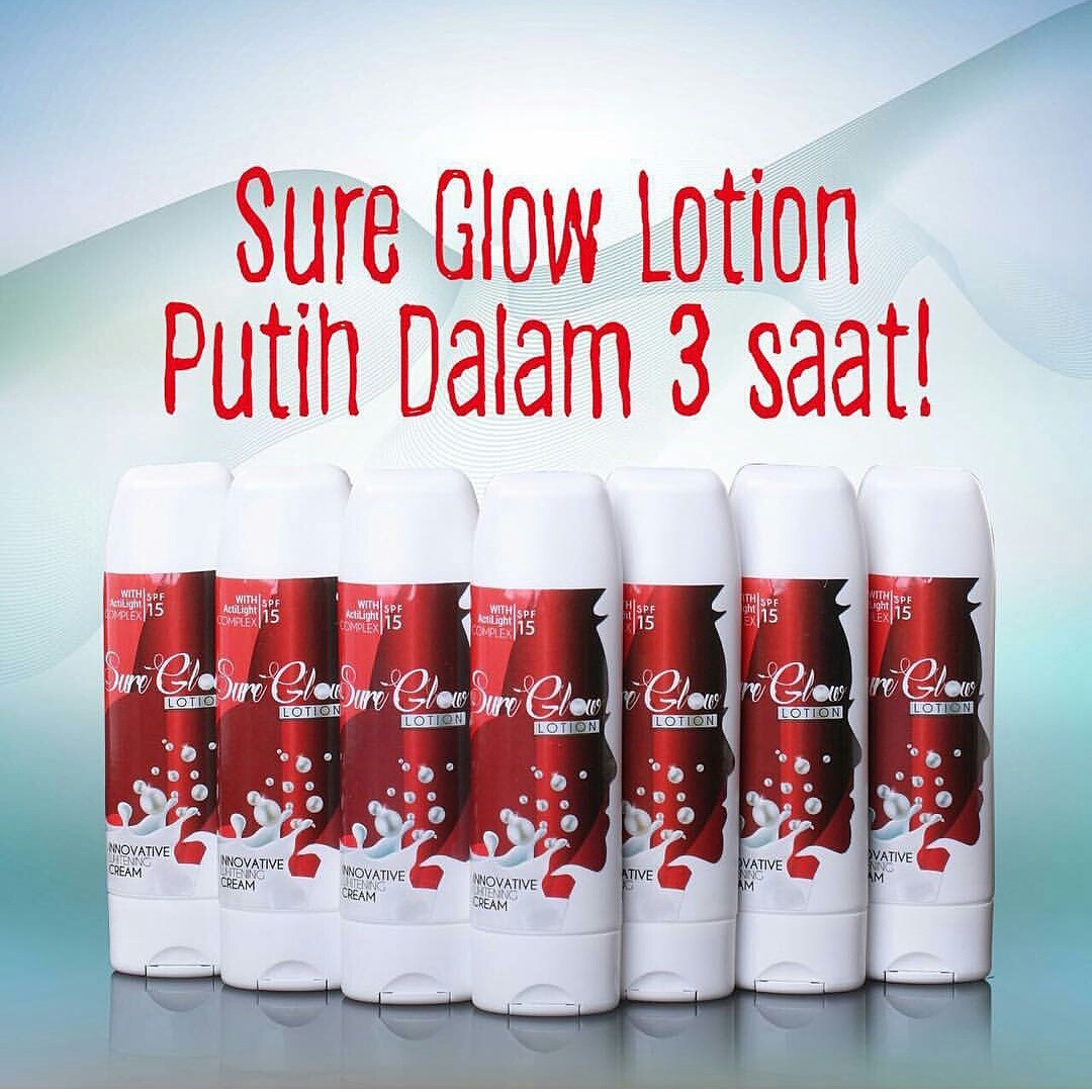 SURE GLOW LOTION PUTIH DLM 3 SAAT HARGA PROMOSI