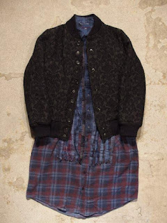 Engineered Garments & FWK by Engineered Garments "TF Jacket in Black Floral Jacquard" Fall/Winter 2015 SUNRISE MARKET