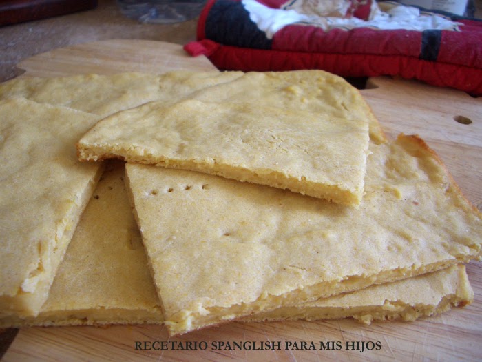 Recetario Spanglish para mis hijos Simil fainá con garbanzos