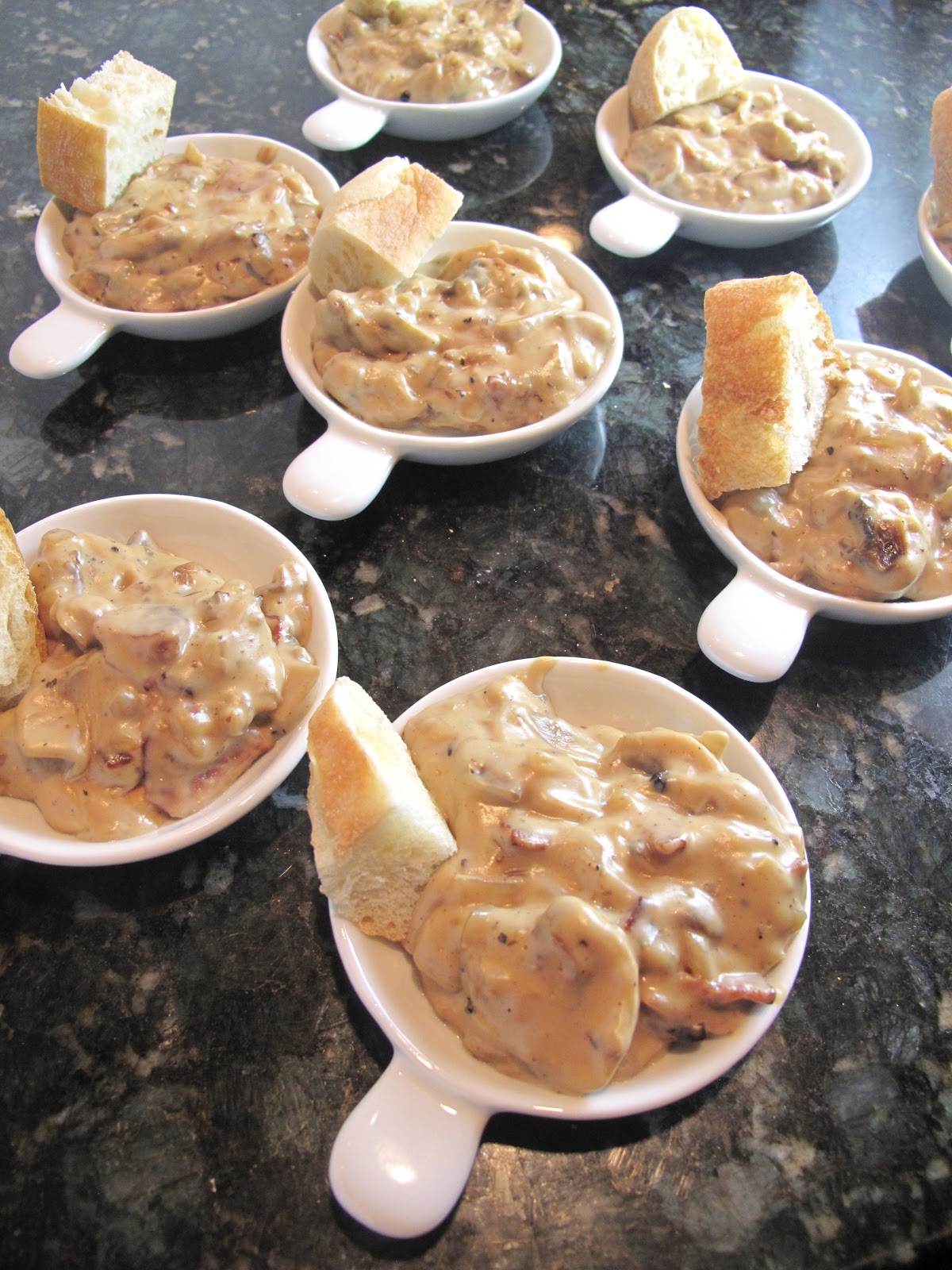 Purple Chocolat Home Mushroom Cheese Dip