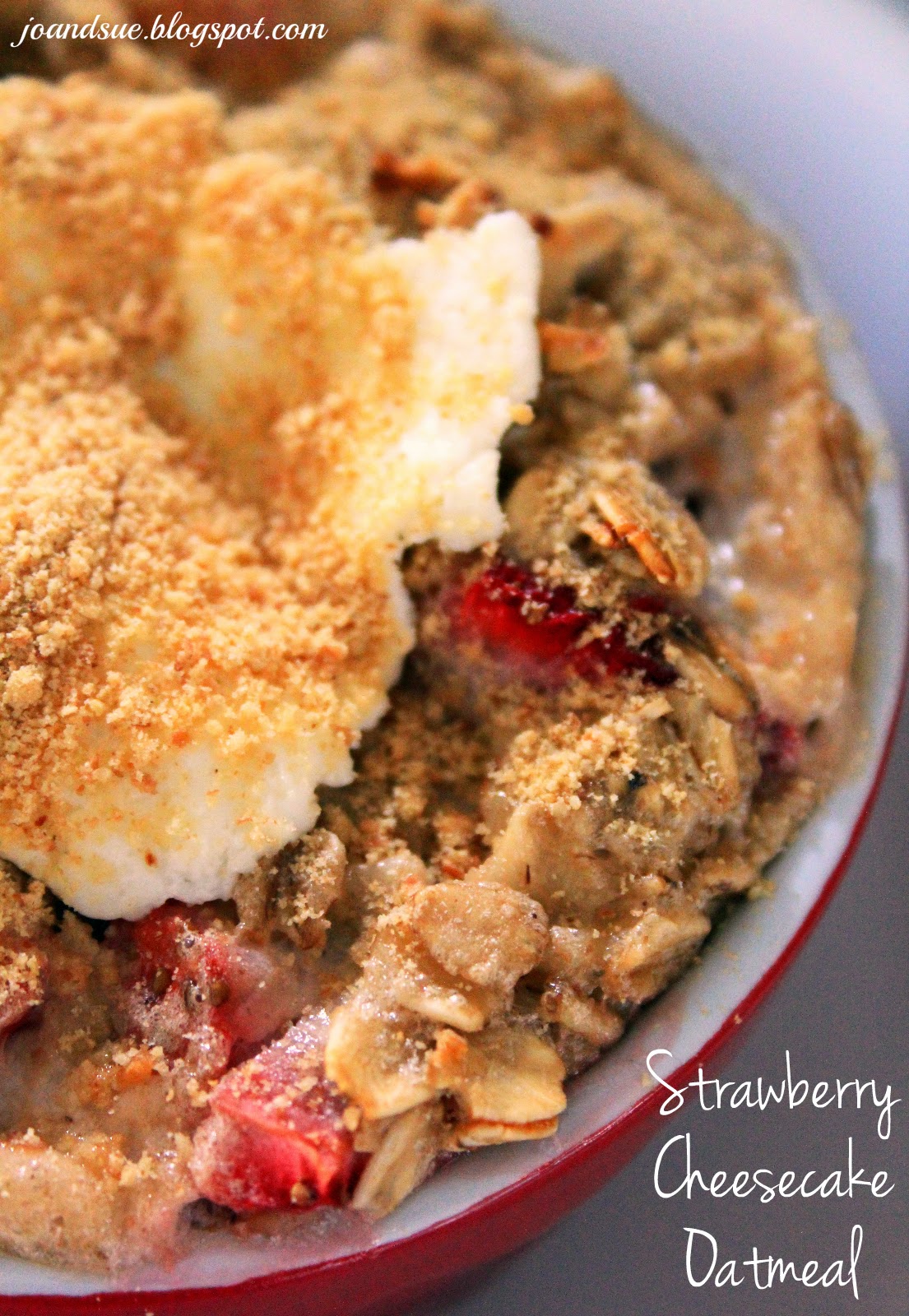 Jo and Sue Strawberry Cheesecake Oatmeal (Single Serving)