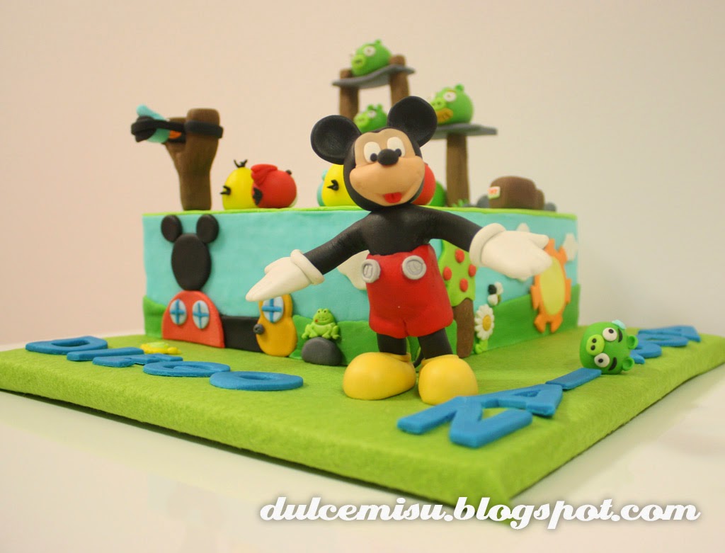 angry birds mickey Dulcemisu reposteria creativa