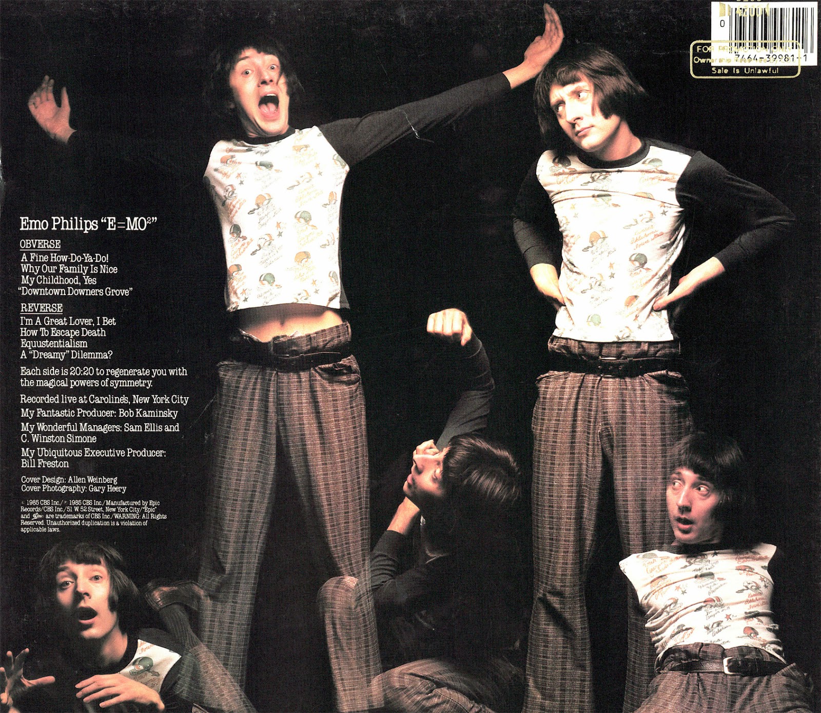 Vintage Standup Comedy Emo Philips E=MO2 1985