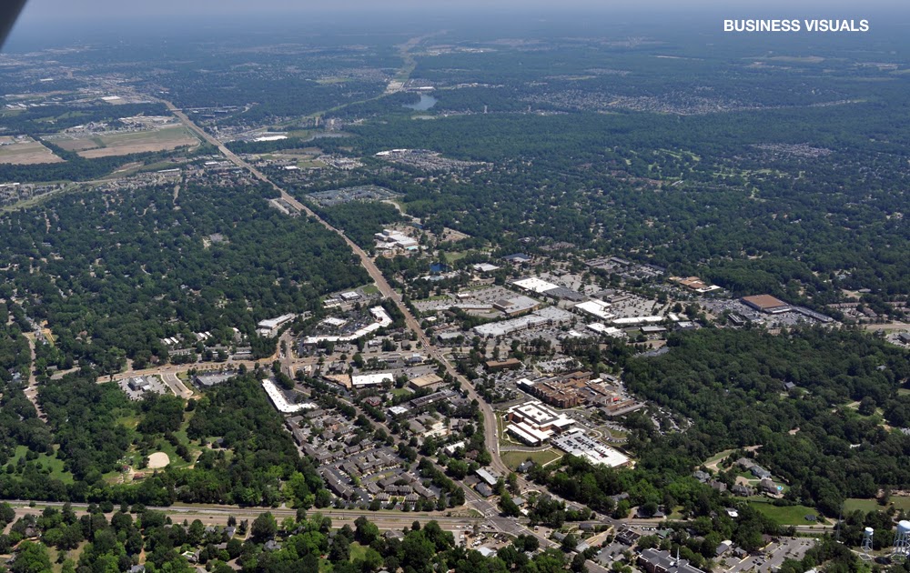Business Visuals Updates Aerial View of Poplar & Germantown Parkway