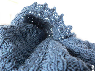 machine knitted passap infinity scarf cowl wrap