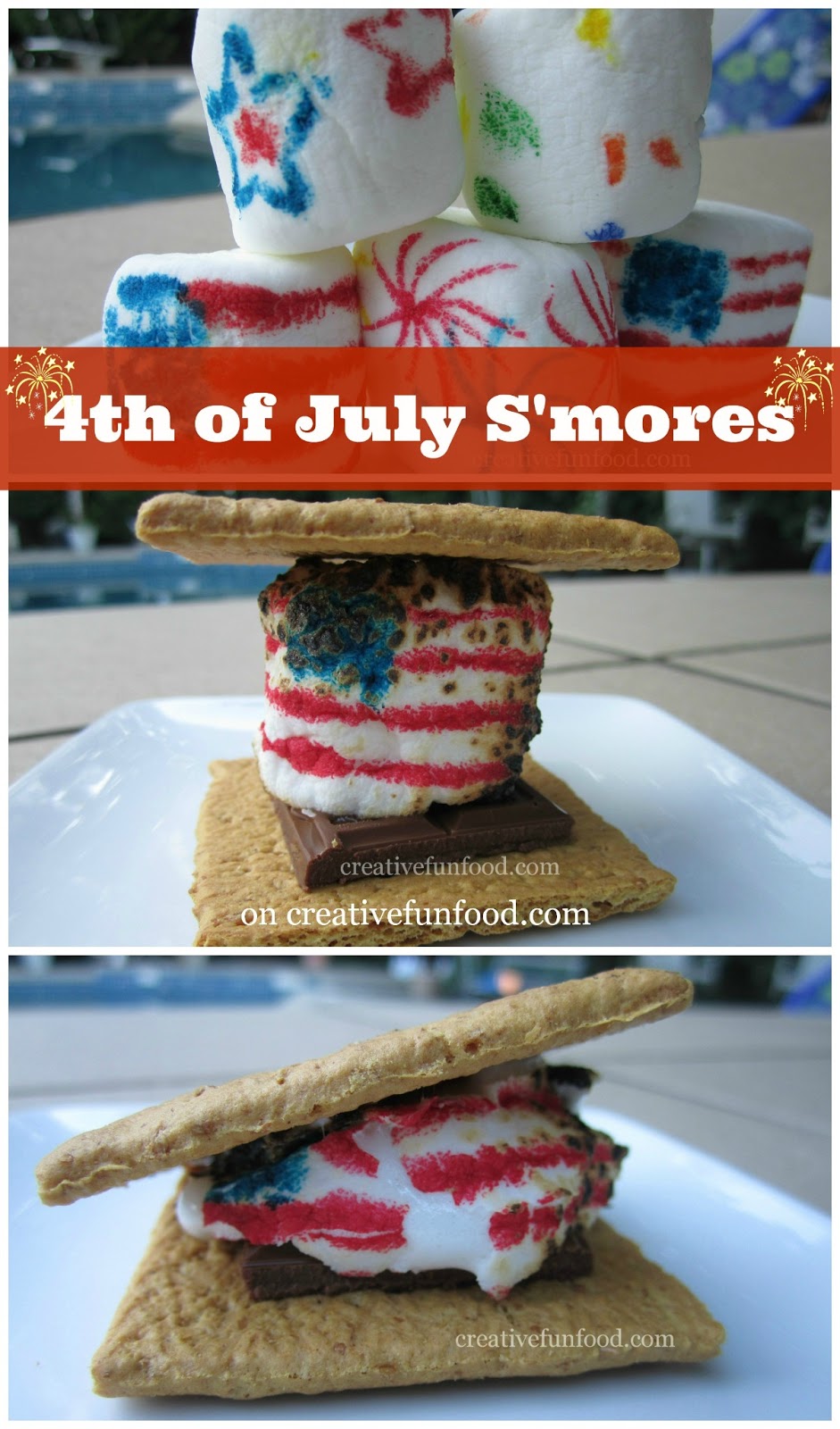 Creative Food: Fourth of July S'mores