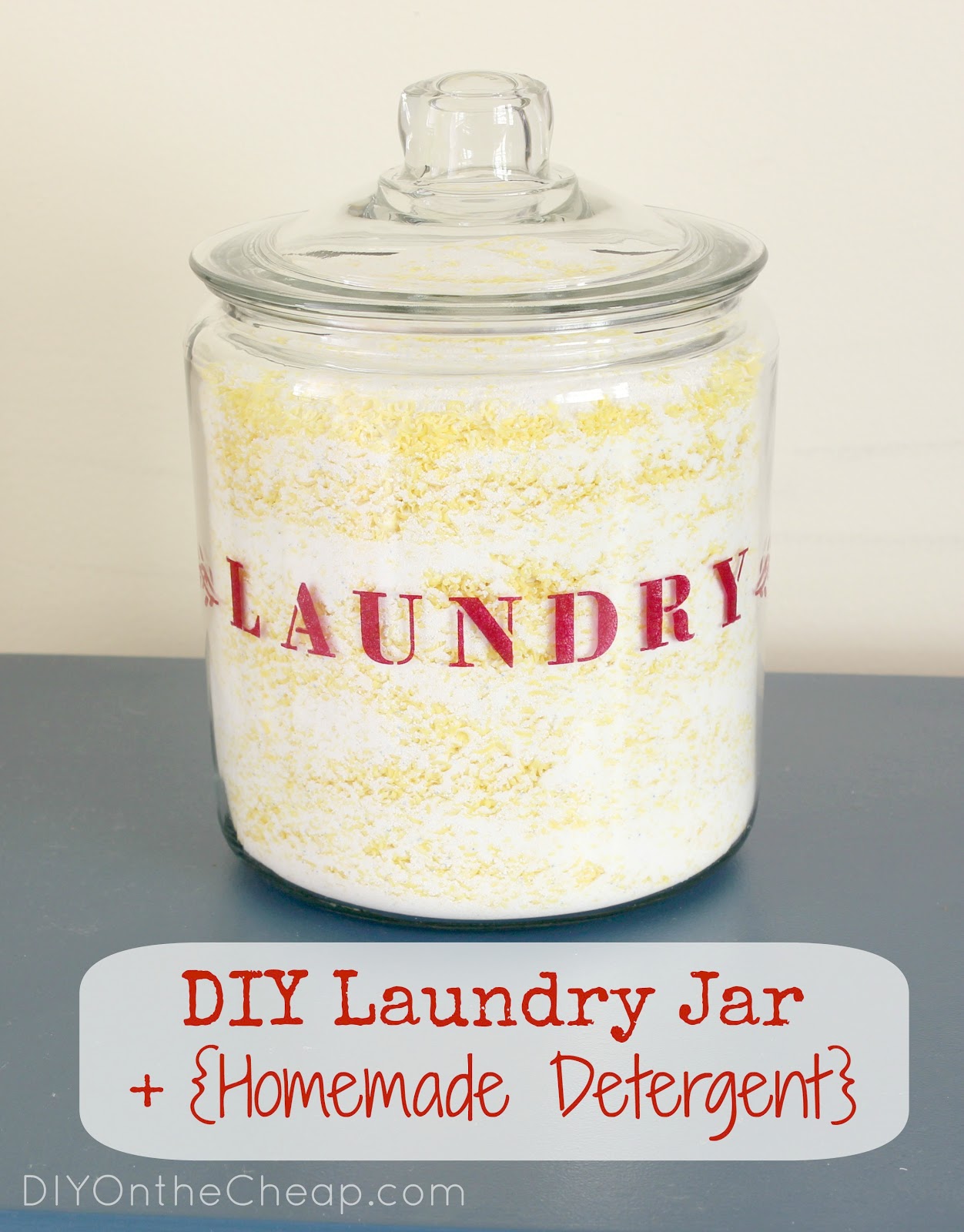 DIY Laundry Jar + {Homemade Detergent} Erin Spain