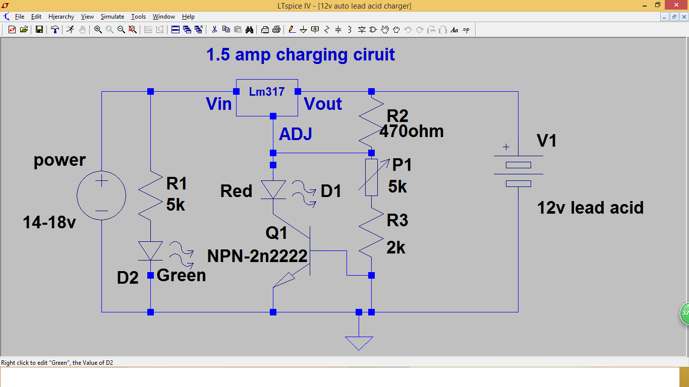 DiyElectronicProjects Simple automatic lead acid charger/maintainer