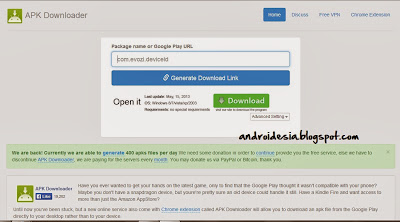 Download Apk dari Play Store ke Komputer