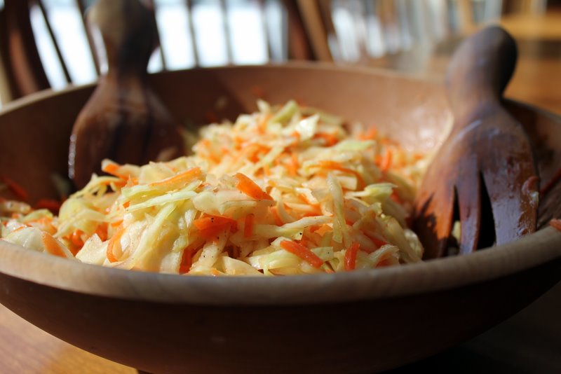 All Things Maple Sweet and Sour Maple Coleslaw
