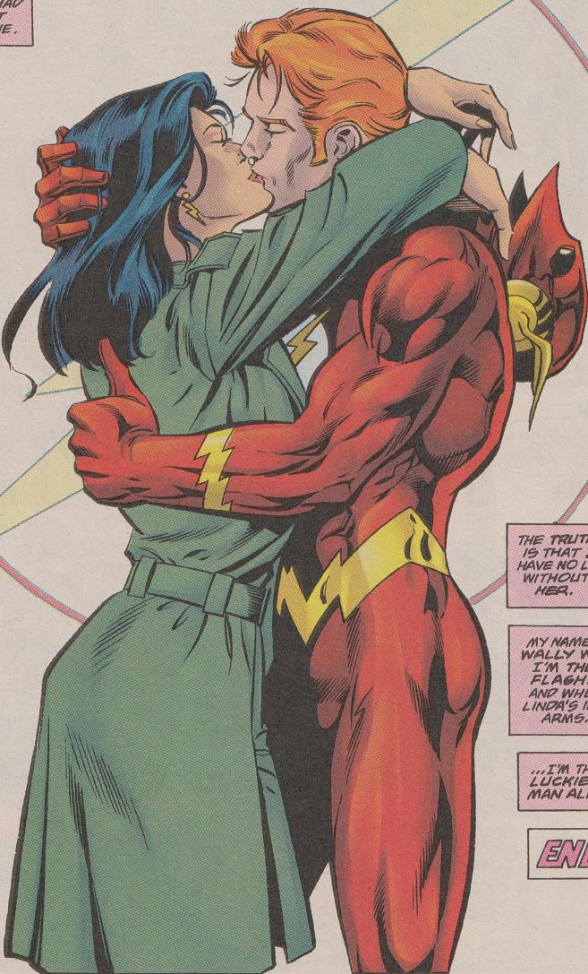 Wally West and Linda Park. 
